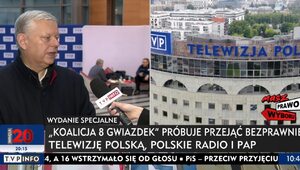 Miniatura: Czarny pasek na TVP Info. "Zamach...