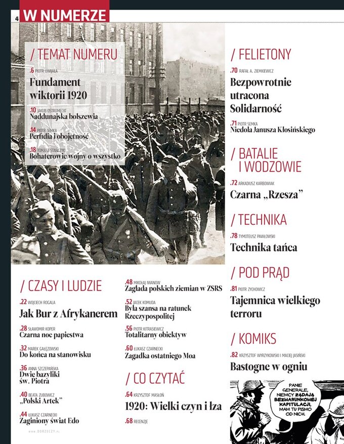 "Historia DoRzeczy" 8/2025 - spis treści