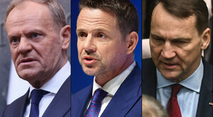Miniatura: Tusk: Takiej trójki jak Trzaskowski,...