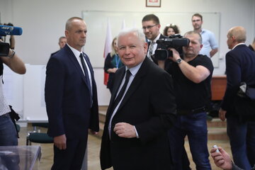 Prezes PiS Jarosław Kaczyński 