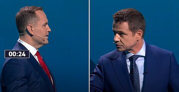 Debata TVP. Karol Nawrocki zadał pytanie Rafałowi Trzaskowskiemu