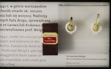Szczepionka przeciwtyfusowa prof. Rudolfa Weigla w&nbsp;Muzeum Historii Żyd&oacute;w Polskich w&nbsp;Warszawie