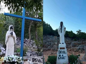 Miniatura: Polak zbezcześcił figurę Matki Bożej w...