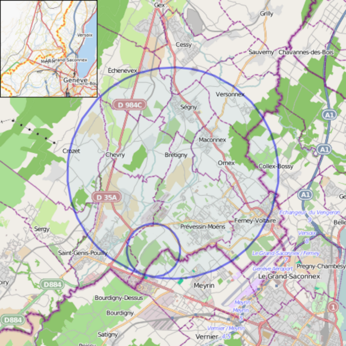 Lokalizacja Wielkiego Zderzacza Hadronów