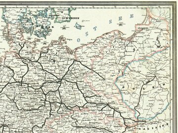 Linie kolejowe na&nbsp;ziemiach polskich w&nbsp;1849 roku