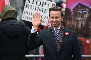 Krzysztof Bosak na Marszu Niepodległości 2024 