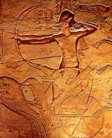 Ramzes II&nbsp;podczas bitwy pod&nbsp;Kadesz