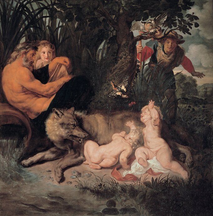 Peter Paul Rubens, Romulus i&nbsp;Remus karmieni przez wilczycę