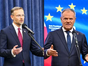 Miniatura: "Pan manipuluje i kłamie". Bogucki do Tuska
