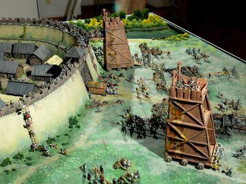 Obrona Głogowa 1109. Makieta z&nbsp;muzeum w&nbsp;Głogowie