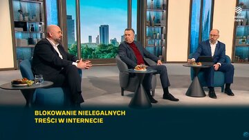 Bartłomiej Pejo, Dariusz Wieczorek i&nbsp;Adam Bielan w&nbsp;"Śniadaniu Rymanowskiego"