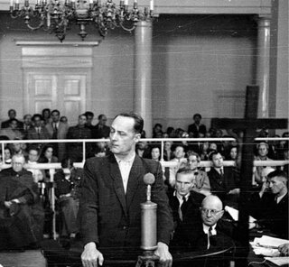Franciszek Niepokólczycki, ps. Teodor, Szubert podczas procesu pokazowego Komendy WiN w 1947 roku