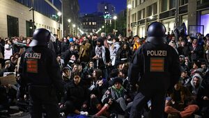 Miniatura: Propalestyńskie protesty w Niemczech....