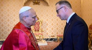 Miniatura: Andrzej Duda spotkał się z papieżem....