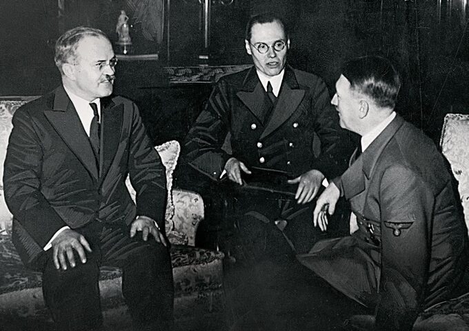 Wiaczesław Mołotow i Adolf Hitler, Berlin 1940 r.