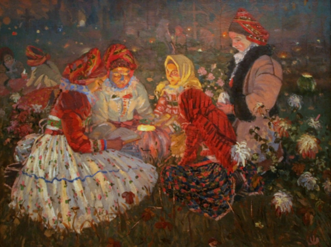 Joža Uprka, Dzień Zaduszny (obraz z 1897 roku)