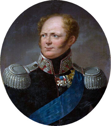 Aleksander I&nbsp;na obrazie Aleksandra Molinariego z&nbsp;1813&nbsp;r.