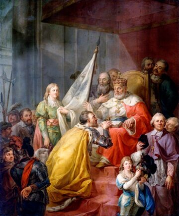 Marcello Bacciarelli, Hołd pruski, 1796, Zamek Kr&oacute;lewski w&nbsp;Warszawie