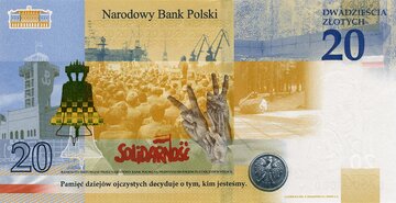 Banknot kolekcjonerski &bdquo;Lech Kaczyński. Warto być Polakiem&rdquo; z&nbsp;tytułem najlepszego banknotu kolekcjonerskiego 2021 roku