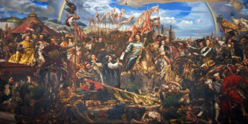 J. Matejko, Jan III&nbsp;Sobieski wysyła wiadomość o&nbsp;zwycięstwie papieżowi Innocentemu XI