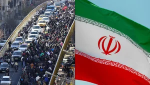 Miniatura: Antyrządowe protesty w Iranie. Starcia z...