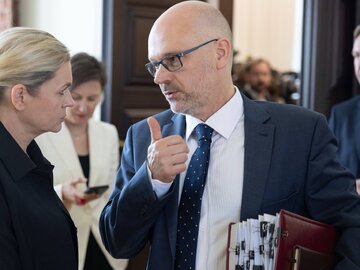 Maciej Berek na&nbsp;posiedzeniu rządu