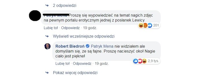 Rozmowa Roberta Biedronia z&nbsp;internautą