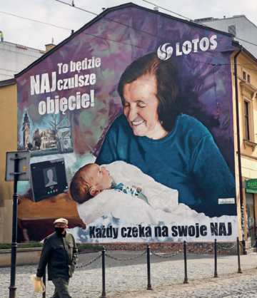 Mural Grupy LOTOS w&nbsp;Krakowie
