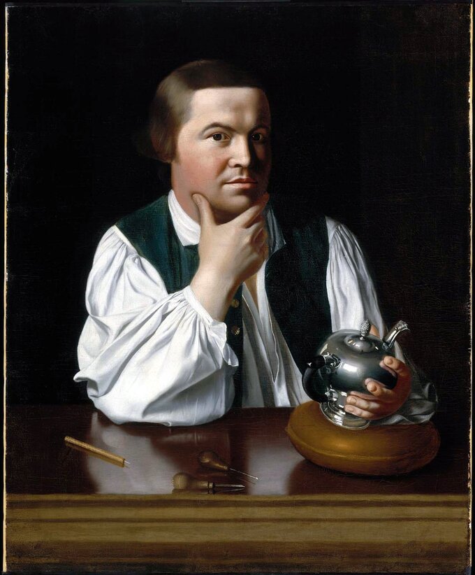 Paul Revere na obrazie Johna Singletona Copley'a