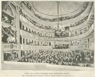 Wnętrze Teatru Wielkiego około 1890 rok, Warszawa