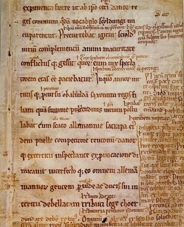 Pergaminowa karta z&nbsp;Gesta Danorum Saxo Grammaticusa, XII/XIII wiek