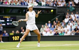 Iga Świątek podczas Wimbledonu 2023