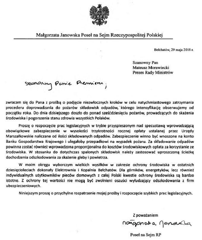 Apel do premiera Morawieckiego