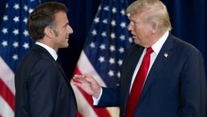 Miniatura: Trump zakpił z Macrona. "Uwielbiam...