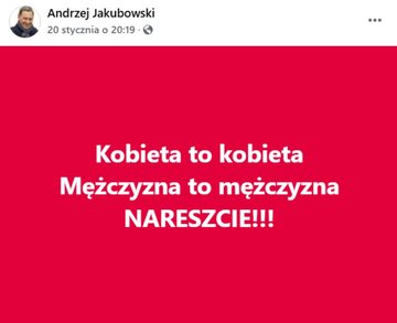 Wpis Andrzeja Jakubowskiego