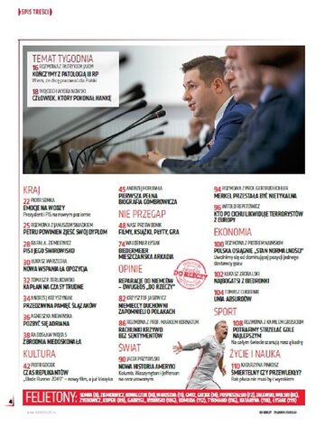 Spis treści 42. numeru tygodnika