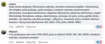 Komentarze pod&nbsp;wpisem Tyskiego