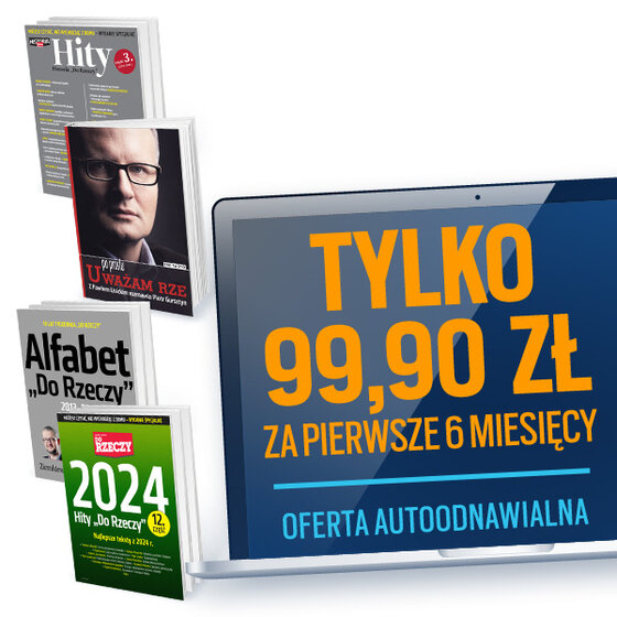 Autoodnawialna 6 miesięczna subskrypcja Do Rzeczy + Historia Do Rzeczy 99.90 zł za pierwsze sześć miesięcy