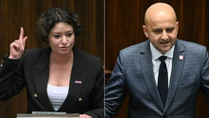 Miniatura: Ostre spięcie Żukowskiej z Mateckim....