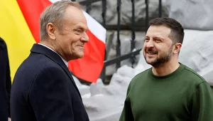 Miniatura: Tusk spotkał się z Zełenskim we Lwowie....