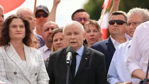 Miniatura: Kaczyński na granicy z Niemcami....