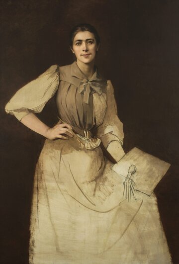 Anna Bilińska-Bohdanowiczowa, "Autoportret" (niedokończony)