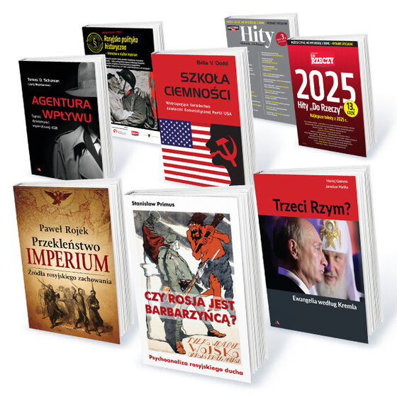 „Dlaczego Rosja jest taka, jaka jest?” – Roczny pakiet subskrypcji: Do Rzeczy + Historia Do Rzeczy z 8 ebookami „Przekleństwo imperium. Źródła rosyjskiego zachowania”, „Czy Rosja jest barbarzyńcą? Psychoanaliza rosyjskiego ducha”, „Trzeci Rzym. Ewangelia według Kremla”, „Agentura wpływu. Tajniki działalności wywrotowej KGB”, „Szkoła ciemności”, „Rosyjska polityka historyczna – kłamstwo w służbie imperium”, „Hity Do Rzeczy” 2013-2025, „Hity Historia Do Rzeczy” cz. 1-3.