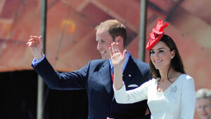 Miniatura: Wizyta księcia Williama i księżnej Kate w...