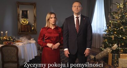 Miniatura: Para prezydencka złożyła Polakom życzenia...