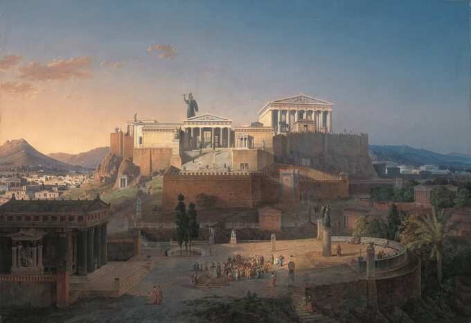 Akropol – rekonstrukcja miejsca kultu bogini Ateny według Leo von Klenze