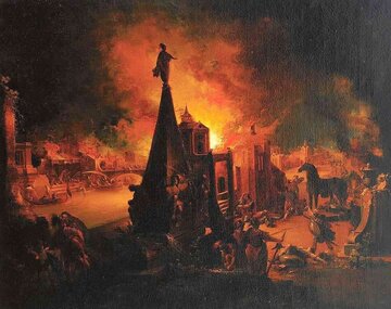 Zniszczenie Troi -&nbsp;wizja artystyczna