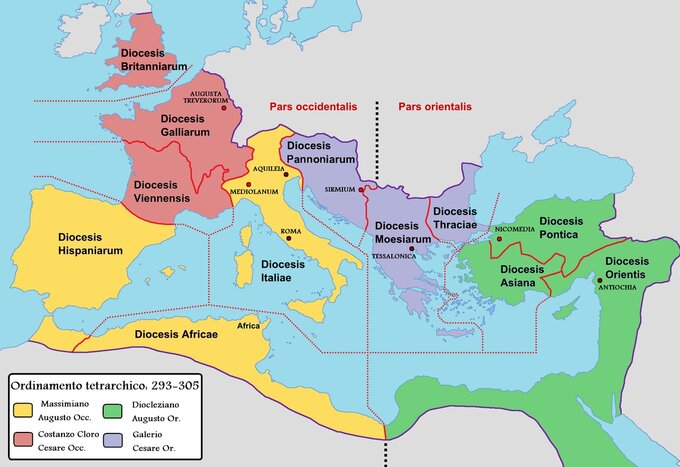 Imperium rzymskie: jak podzielono władzę pomiędzy tetrarch&oacute;w