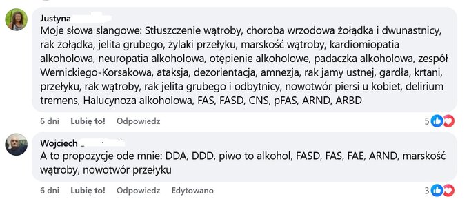 Komentarze pod wpisem Tyskiego