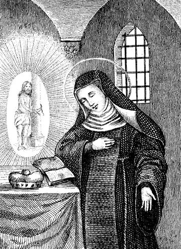 Jezus ubiczowany. Wizja siostry Jolenty. Rycina z&nbsp;książki Karola Ferdynanda Neya